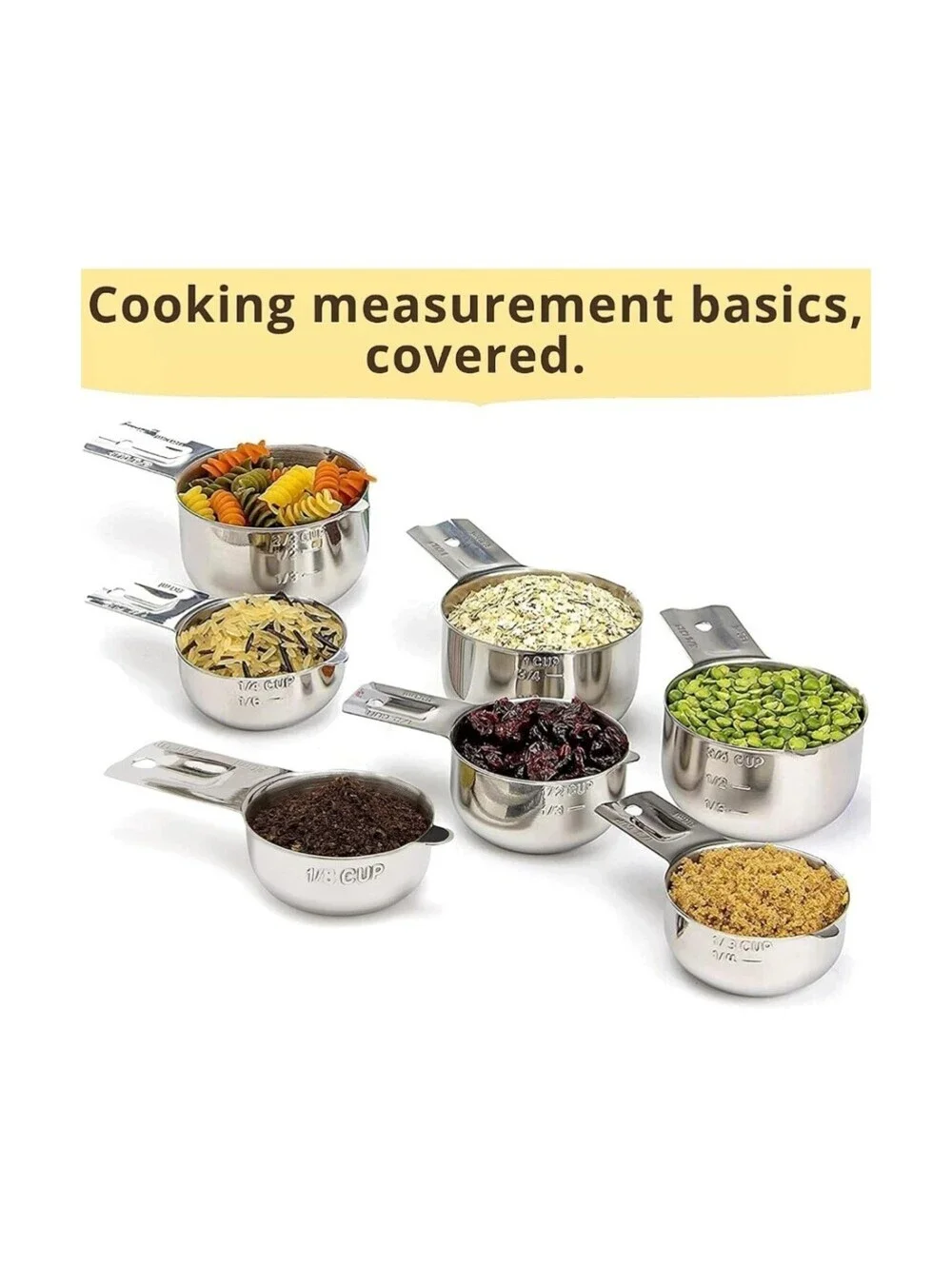Simply Gourmet Stainless Steel Measuring Cups 7 Piece Set